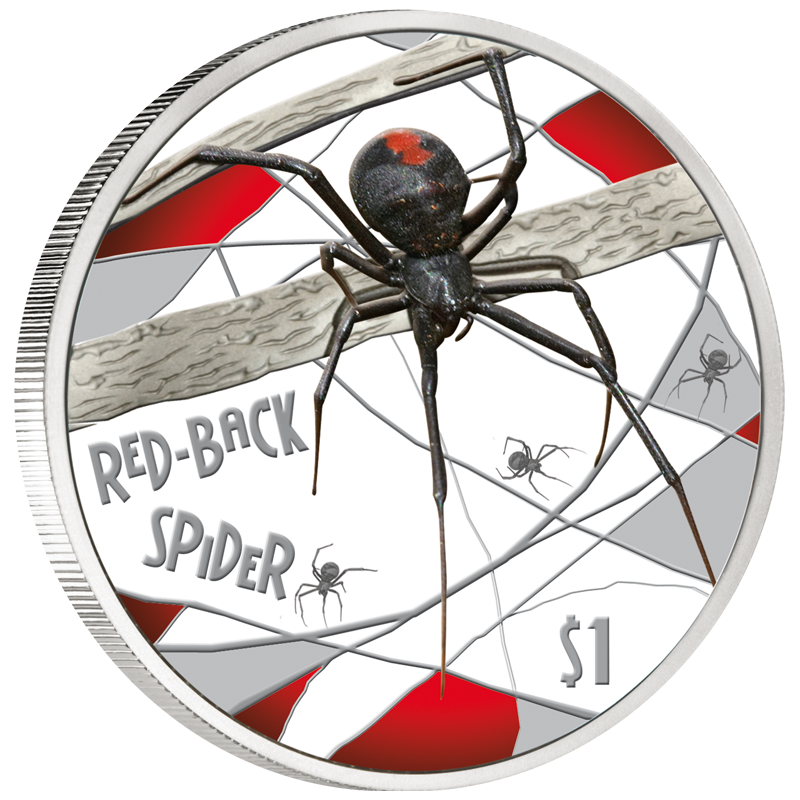 Deadly and Dangerous Coin Box /& Coa 2012 1 oz Proof Silver Funnel Web Spider
