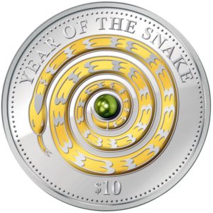 Fidżi 2012 - 10$ Rok Smoka - Biała Perła - 1 oz. Srebrna Moneta