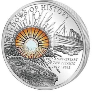 Cook Islands 2012 - 10$ Okna Historii 100 rocznica zatonięcia Titanica - Srebrna Moneta
