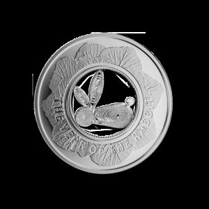 Fidżi 2011 - 1$ Królik Filigranowy Chiński Rok Królika - Srebrna Moneta