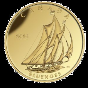 Kanada 2016 - 200$ Bluenose Kanadyjski Dwumasztowiec - 1 Uncja Czystego Złota