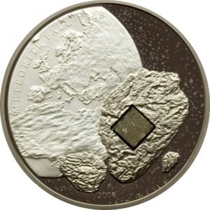 Cook Islands 2008 - 5$ Meteoryt Pułtusk - Srebrna Moneta