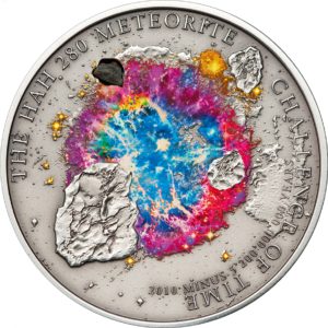 Cook Islands 2010 - 5$ Meteoryt HAH 280 - Srebrna Moneta