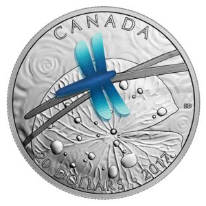 Kanada 2017 - 20$ Ozdoby Natury Ważka z Niobium - 1 Uncja Srebrna Moneta