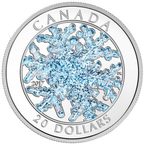 Kanada 2017 - 20$ Śnieżynka - 1 Uncja Srebrna Moneta