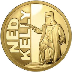 Niue Island 2010 - 100$ Ned Kelly Legendarny Australijski Bandyta - 1 Uncja Złota Moneta