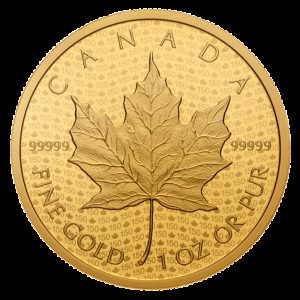 Kanada 2017 - 200$ 150 Lat Kanadyjska Ikona Liść Klonowy - 1 Uncja Złota Moneta