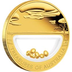 Australia 2010 - 100$ Skarby Australii Samorodki - 1 Uncja Złota Moneta
