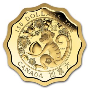 Kanada 2016 - 150$ Błogoswiawieństwo Zdrowia "8" - 1/3 Uncji Złota Moneta