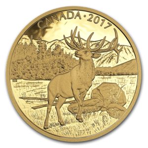 Kanada 2017 - $350 Ikony Kanadyjskiej Przyrody Majestatyczny Łoś "5" - 35 Gramów Czystego Złota