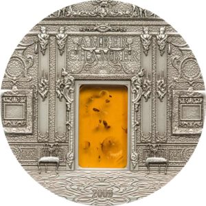 Palau 2009 - 10$ Mineral Art Amber Chamber "1" - 2 Uncje Srebrna Moneta