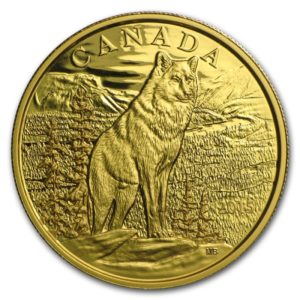 Kanada 2015 - $350 Ikony Kanadyjskiej Przyrody Wilk Alfa "3" - 35 Gramów Czystego Złota